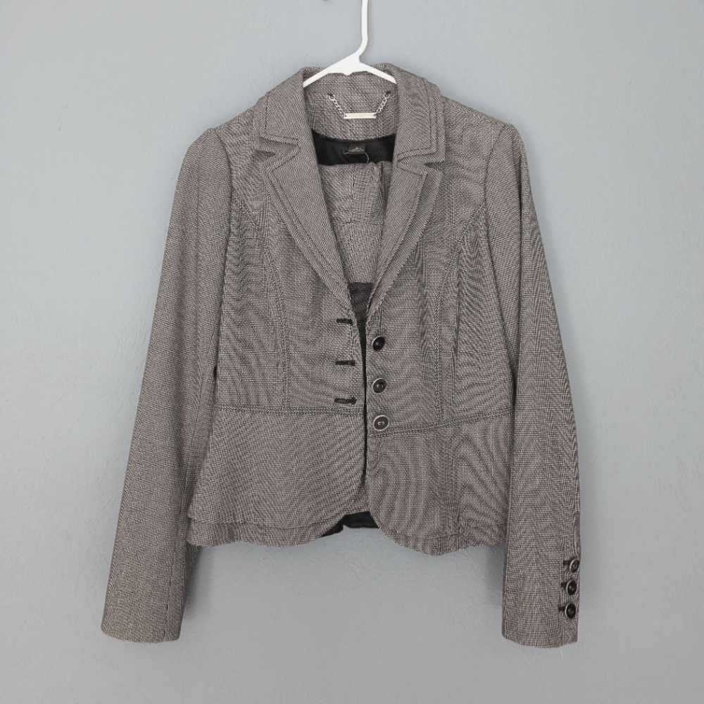 WHBM Womens Gray Skirt Suit Set, Size 0/2